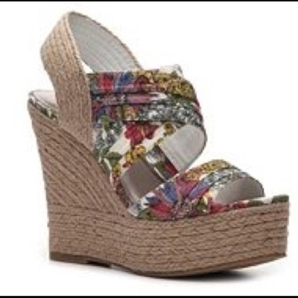 Mix No 6 floral platform espadrilles